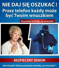 Plakat nie daj się oszukać.