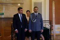 Prezydent Bytomia i Komendant Miejski policji w Bytomiu