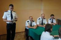 Odczytanie rozkazu personalnego Komendanta KMP Bytom