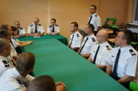 Zebrani policjanci