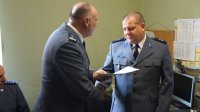 Gratulacje Komendanta Hajdy dla Piotra Banasia