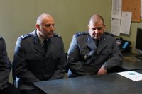 Komendant Hajda przemawia do zebranych