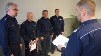 Komendant Fajer przemawia do sportowców