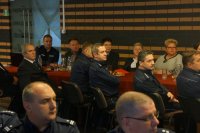 Zebrani policjanci