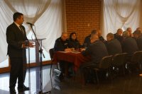 Prezydent Bartyla przemawia do zebranych