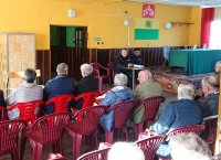 Uczestnicy spotkania z policjantami