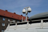 Kamery zamontowane na samochodzie Ruchomego Stanowiska Dowodzenia