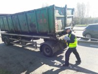 Policjanci podczas działań "Utylizacja"