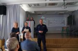 Dyrektor ZSAOiE z podinsp. Dariuszem Dziurką