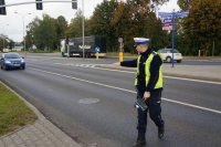 policjant zatrzymuje pojazd