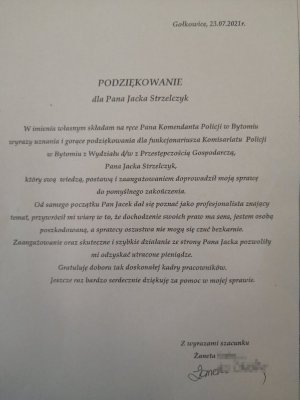 podziękowania