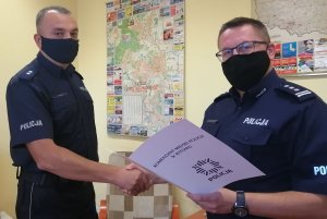 Komendant Miejski wręcza powołanie Zastępcy Komendanta Komisariatu Policji III w Bytomiu