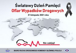 Plakat Światowy Dzień Pamięci Ofiar Wypadków Drogowych