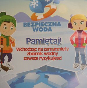 Plakat bezpieczna woda