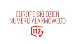 Plakat z napisem Europejski Dzień Numeru Alarmowego 112