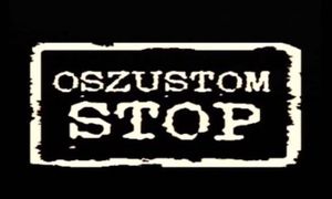 Napis &quot;oszustom stop&quot;