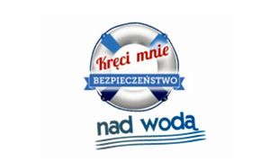 Koło ratunkowe logo &quot;Kręci mnie bezpieczeństwo nad wodą&quot;