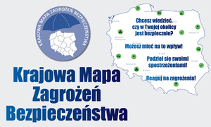 Plakat Krajowej Mapy Zagrożeń Bezpieczeństwa.