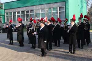 Na zdjęciu widoczna orkiestra górnicza.