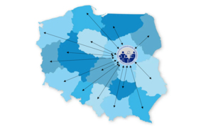 zdjęcie przedstawia mapę Polski