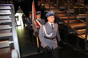 Poczet sztandarowy Komendy Miejskiej Policji w Bytomiu