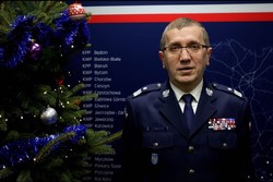 Na zdjęciu Komendant Wojewódzki Policji w Katowicach.