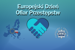 Plakat Europejski Dzień Ofiar Przestępstw.