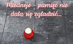 Plakat Miednoje pamięć nie dała się zgładzić