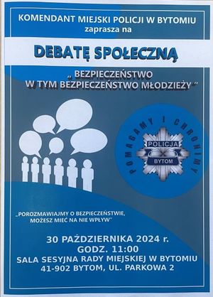 plakat dotyczący debaty