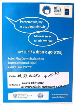 plakat dotyczący debaty