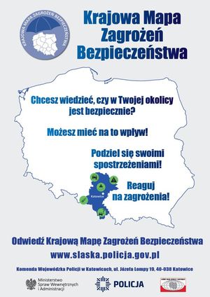 plakat krajowa mapa zagrożeń bezpieczeństwa