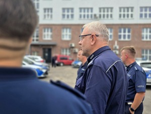 na zdjęciu Zastępca Komendanta Miejskiego Policji w Bytomiu