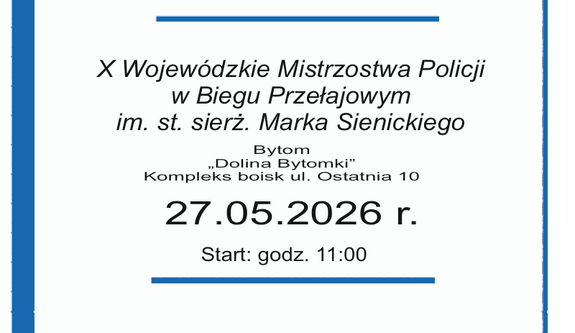 plakat dotyczący biegu Sienickiego
